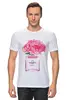 Заказать мужскую футболку в Москве. Футболка классическая Флакон цветочных духов от Liby - готовые дизайны и нанесение принтов.