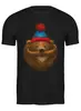 Заказать мужскую футболку в Москве. Футболка классическая Медведь с усами от printik - готовые дизайны и нанесение принтов.