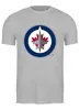Заказать мужскую футболку в Москве. Футболка классическая Winnipeg Jets / NHL Canada от KinoArt - готовые дизайны и нанесение принтов.