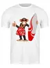 Заказать мужскую футболку в Москве. Футболка классическая Серфинг от T-shirt print  - готовые дизайны и нанесение принтов.