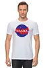 Заказать мужскую футболку в Москве. Футболка классическая Наша Russia (NASA) от spawn13 - готовые дизайны и нанесение принтов.