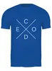 Заказать мужскую футболку в Москве. Футболка классическая CODE (Программирование) от darkdrag@badboot.ru - готовые дизайны и нанесение принтов.