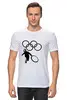 Заказать мужскую футболку в Москве. Футболка классическая  Кольца Олимпиады от Leichenwagen - готовые дизайны и нанесение принтов.