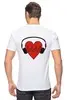 Заказать мужскую футболку в Москве. Футболка классическая Музыкальное сердце от Ольга - готовые дизайны и нанесение принтов.