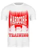 Заказать мужскую футболку в Москве. Футболка классическая HARDCORE TRAINING!!! от Алексс Неро - готовые дизайны и нанесение принтов.