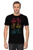 Заказать мужскую футболку в Москве. Футболка классическая Велосипеды от printik - готовые дизайны и нанесение принтов.
