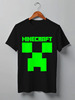 Заказать мужскую футболку в Москве. Футболка классическая MINECRAFT CREEPER от weeert - готовые дизайны и нанесение принтов.