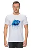 Заказать мужскую футболку в Москве. Футболка классическая Акула от gent777 - готовые дизайны и нанесение принтов.