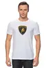 Заказать мужскую футболку в Москве. Футболка классическая Lamborgini  от DESIGNER   - готовые дизайны и нанесение принтов.