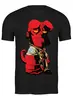 Заказать мужскую футболку в Москве. Футболка классическая Hellboy / Хеллбой от crash - готовые дизайны и нанесение принтов.