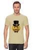 Заказать мужскую футболку в Москве. Футболка классическая Смайл "Like a sir" от helgawww - готовые дизайны и нанесение принтов.