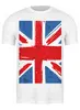 Заказать мужскую футболку в Москве. Футболка классическая Британский флаг от Елена  - готовые дизайны и нанесение принтов.