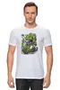 Заказать мужскую футболку в Москве. Футболка классическая Дракончик зомби от T-shirt print  - готовые дизайны и нанесение принтов.