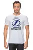 Заказать мужскую футболку в Москве. Футболка классическая Tampa Bay Lightning Stanley Cup Champions 2020 от KutvinoV.com  - готовые дизайны и нанесение принтов.
