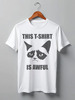 Заказать мужскую футболку в Москве. Футболка классическая Grumpy Cat от geekbox - готовые дизайны и нанесение принтов.