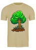 Заказать мужскую футболку в Москве. Футболка классическая Дерево от skynatural - готовые дизайны и нанесение принтов.