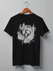 Заказать мужскую футболку в Москве. Футболка классическая Fern and Skull от oneredfoxstore@gmail.com - готовые дизайны и нанесение принтов.