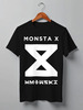 Заказать мужскую футболку в Москве. Футболка классическая Monsta X от geekbox - готовые дизайны и нанесение принтов.
