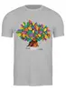 Заказать мужскую футболку в Москве. Футболка классическая Дерево Счастья  от Polilog - готовые дизайны и нанесение принтов.