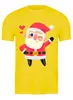 Заказать мужскую футболку в Москве. Футболка классическая Дед Мороз от hideo_kojima - готовые дизайны и нанесение принтов.