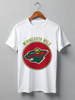 Заказать мужскую футболку в Москве. Футболка классическая minnesota wild от kspsshop - готовые дизайны и нанесение принтов.