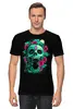 Заказать мужскую футболку в Москве. Футболка классическая Skull&Flowers от balden - готовые дизайны и нанесение принтов.