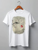 Заказать мужскую футболку в Москве. Футболка классическая Sakura Cat от oneredfoxstore@gmail.com - готовые дизайны и нанесение принтов.