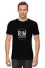 Заказать мужскую футболку в Москве. Футболка классическая R&M hoodie black от Alcochat - готовые дизайны и нанесение принтов.