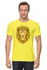 Заказать мужскую футболку в Москве. Футболка классическая Графический лев от svetlanas - готовые дизайны и нанесение принтов.