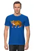 Заказать мужскую футболку в Москве. Футболка классическая Тигр (Tiger) от nadegda - готовые дизайны и нанесение принтов.