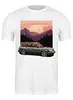 Заказать мужскую футболку в Москве. Футболка классическая Forester от Mishka Draws - готовые дизайны и нанесение принтов.