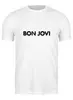 Заказать мужскую футболку в Москве. Футболка классическая Bon Jovi от Анастасия Вахрушева - готовые дизайны и нанесение принтов.