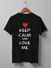 Заказать мужскую футболку в Москве. Футболка классическая Love Me от Just kidding - готовые дизайны и нанесение принтов.