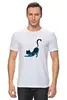 Заказать мужскую футболку в Москве. Футболка классическая кошка от THE_NISE  - готовые дизайны и нанесение принтов.