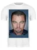 Заказать мужскую футболку в Москве. Футболка классическая Leonardo DiCaprio от scoopysmith - готовые дизайны и нанесение принтов.