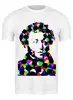 Заказать мужскую футболку в Москве. Футболка классическая Пушкин от d_ari.design@mail.ru - готовые дизайны и нанесение принтов.