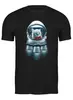 Заказать мужскую футболку в Москве. Футболка классическая Котёнок Космонавт от Xieros - готовые дизайны и нанесение принтов.
