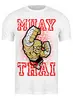 Заказать мужскую футболку в Москве. Футболка классическая MUAY THAI от Алексс Неро - готовые дизайны и нанесение принтов.