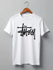 Заказать мужскую футболку в Москве. Футболка классическая Stussy от DESIGNER   - готовые дизайны и нанесение принтов.