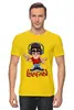 Заказать мужскую футболку в Москве. Футболка классическая LalaFan DJ T-Shirt (жёлтая, муж.) от LalaFan  - готовые дизайны и нанесение принтов.