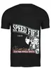 Заказать мужскую футболку в Москве. Футболка классическая Мото...Speed Fields... от svetlanakan - готовые дизайны и нанесение принтов.