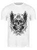 Заказать мужскую футболку в Москве. Футболка классическая skull от Никита Коледенков - готовые дизайны и нанесение принтов.