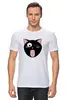 Заказать мужскую футболку в Москве. Футболка классическая Забавный кот от Amerikanka - готовые дизайны и нанесение принтов.