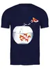 Заказать мужскую футболку в Москве. Футболка классическая Аквариум от BAD OWL - готовые дизайны и нанесение принтов.