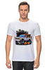 Заказать мужскую футболку в Москве. Футболка классическая Грузовик Minecraft с тыквами от datoxy@ukr.net - готовые дизайны и нанесение принтов.