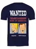 Заказать мужскую футболку в Москве. Футболка классическая ⚠ Wanted ⚠ от balden - готовые дизайны и нанесение принтов.