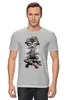 Заказать мужскую футболку в Москве. Футболка классическая Кот на черепахе от Xieros - готовые дизайны и нанесение принтов.