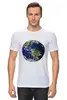 Заказать мужскую футболку в Москве. Футболка классическая Планета Земля от AR Print - готовые дизайны и нанесение принтов.