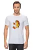 Заказать мужскую футболку в Москве. Футболка классическая Ежик с яблочками  от charmed - готовые дизайны и нанесение принтов.
