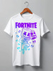Заказать мужскую футболку в Москве. Футболка классическая MARSHMELLO FORTNITE от geekbox - готовые дизайны и нанесение принтов.